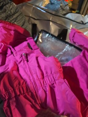 Faded Glory Hot Pink Girls' Snow Bib